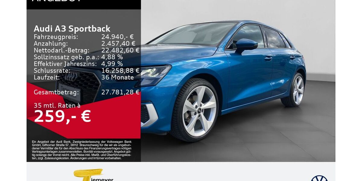 Audi A3 41.598 km 24.490 &euro; Bochum 44892