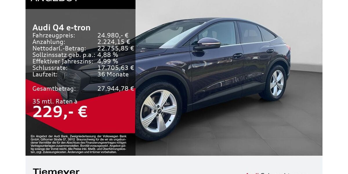 Audi Q4 e-tron 39.383 km 24.280 &euro; Lüdenscheid 58511