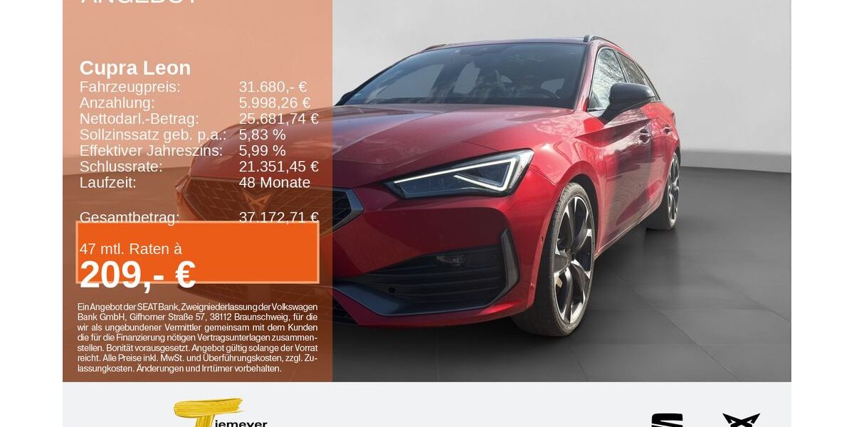 Cupra Leon 18.207 km 31.680 &euro; Lüdenscheid 58513